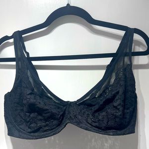 Victoria secret black unlined demi 40DD